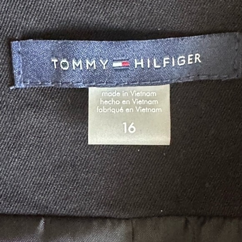 Tommy Hilfiger Women’s Black Tailored Career Blazer Single Breasted Size 16 NWOT - Picture 8 of 10